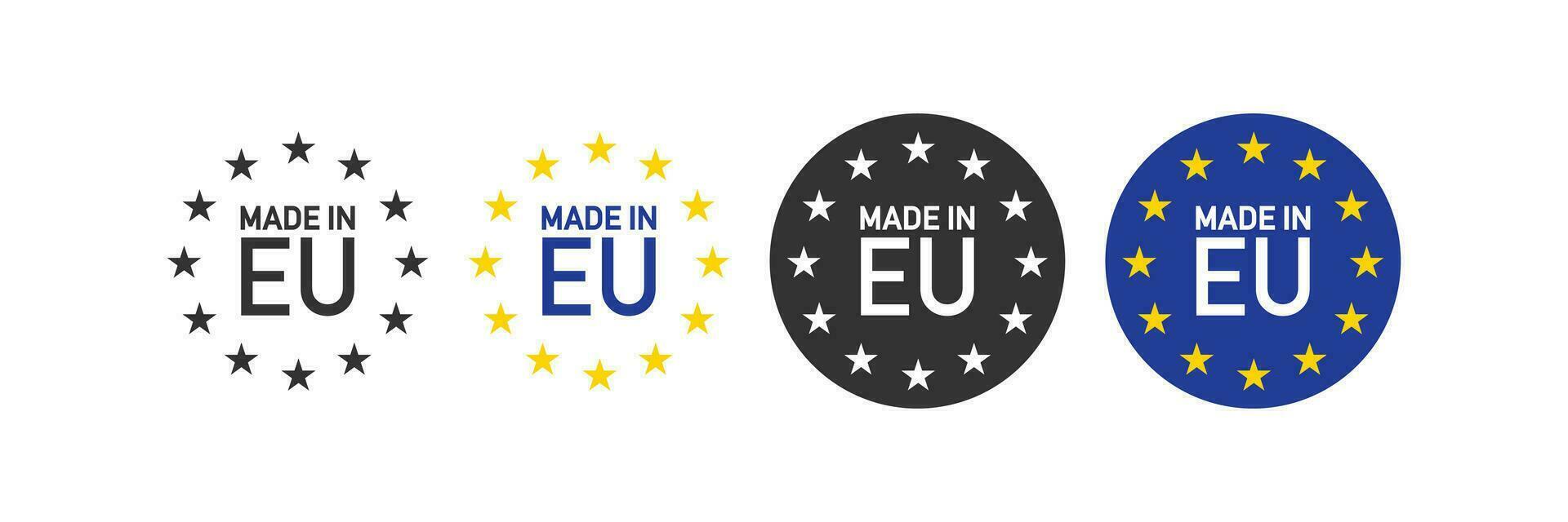Made in EU icon. Vector illustration design.