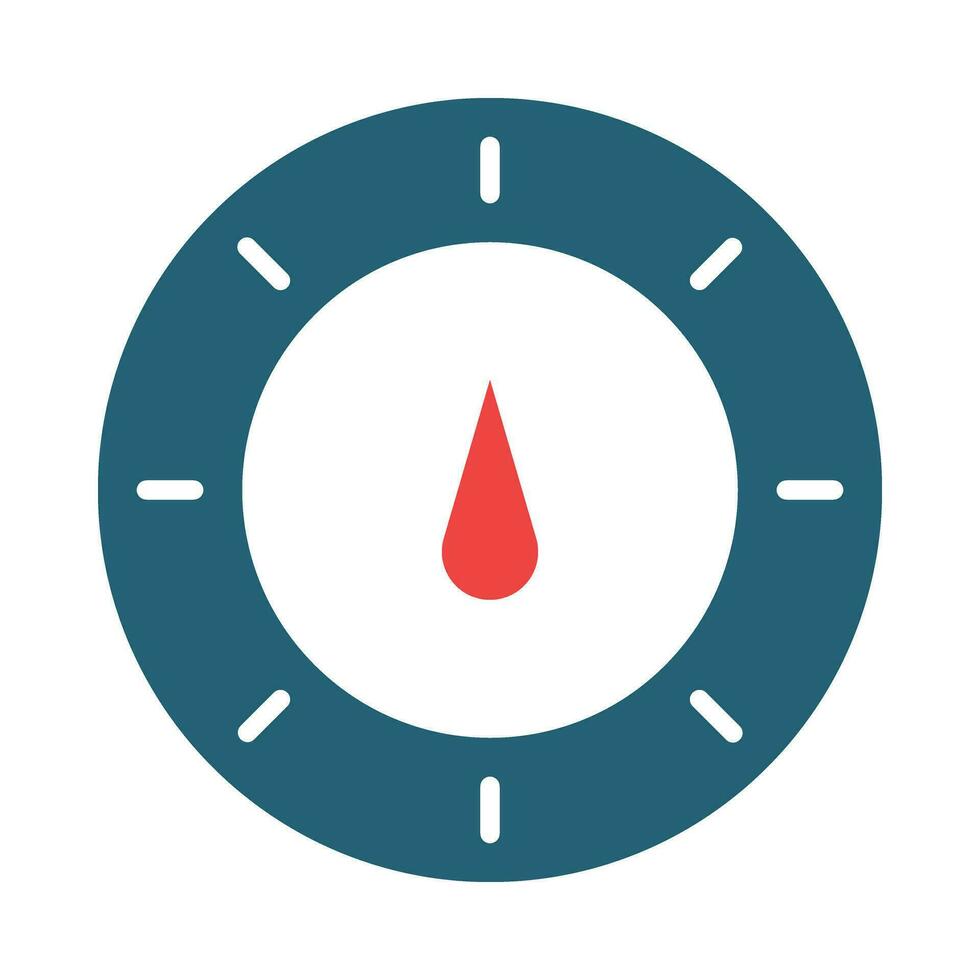 Thermostat Glyph Two Color Icon Design vector