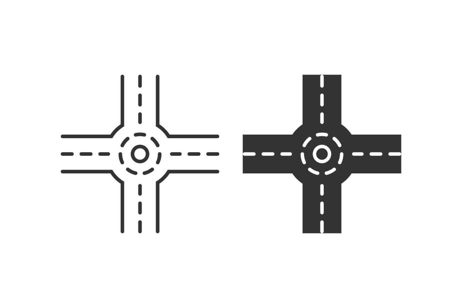 Roundabout icon. Vector illustration desing.