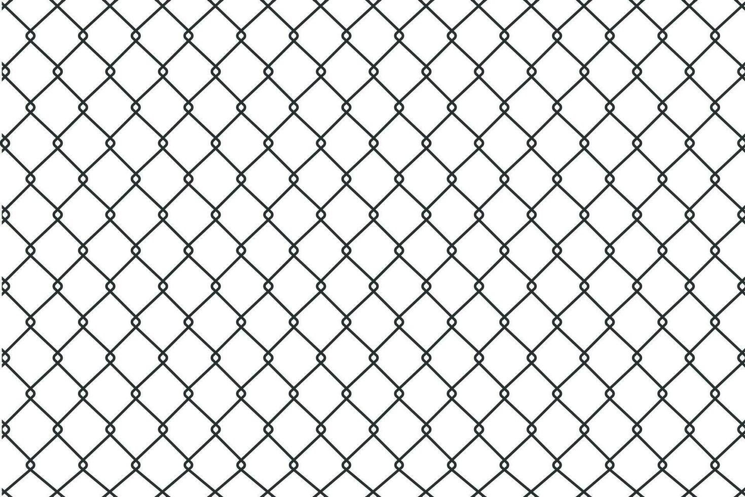 Steel wire chain link fence seamless pattern icon. Vector illustration