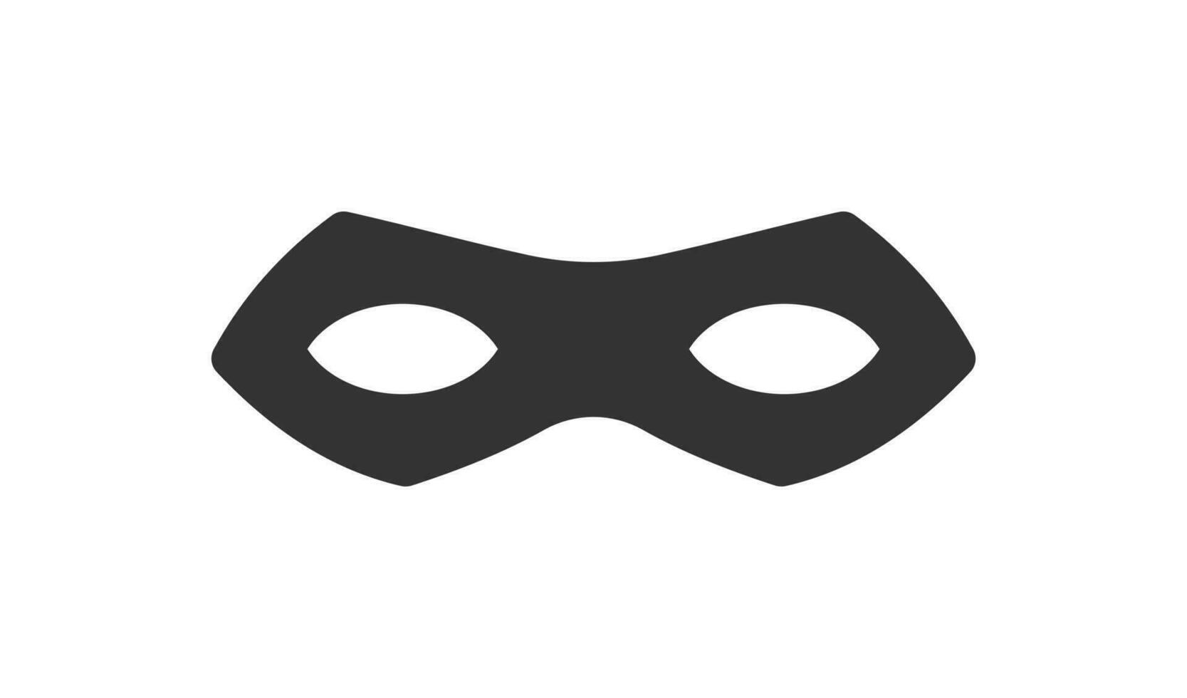 Simple mask to protect secret identity icon. Vector illustration desing.