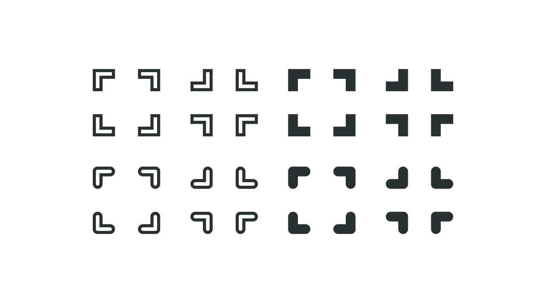 Scaling, increase screen icon set. Zoom vector