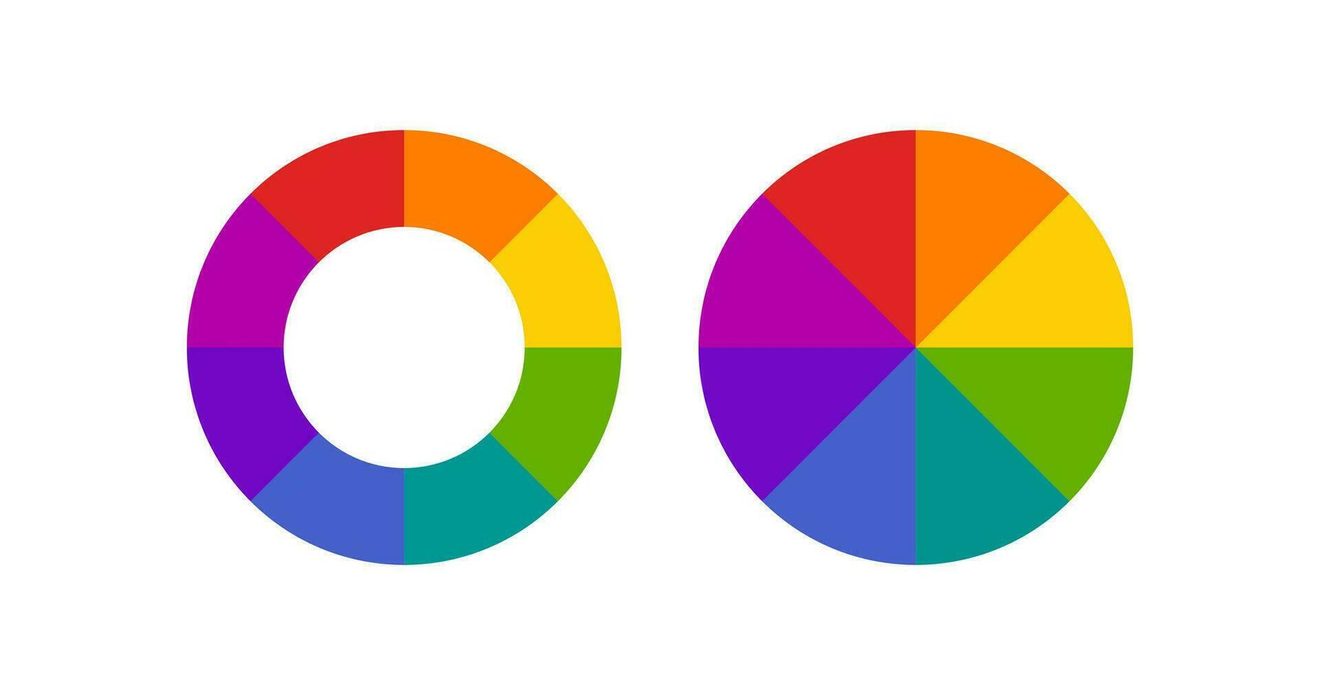 Color wheel or color picker circle icon. Rainbow circle illustration symbol. Sign painting apps vector