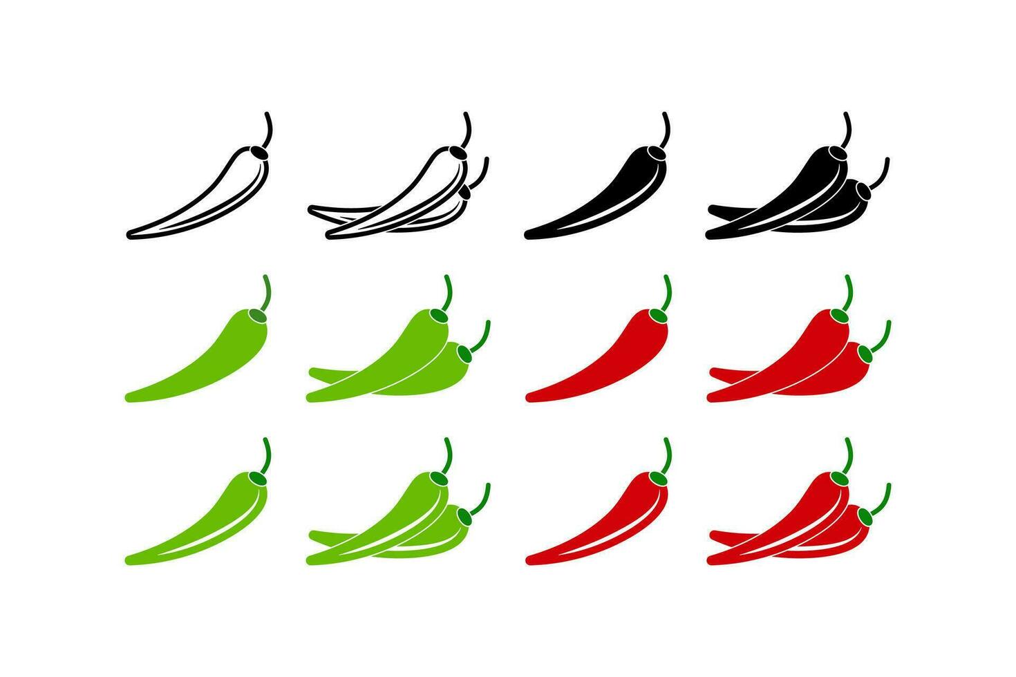 Chili icon. Pepper symbol. Sign paprika vector. vector