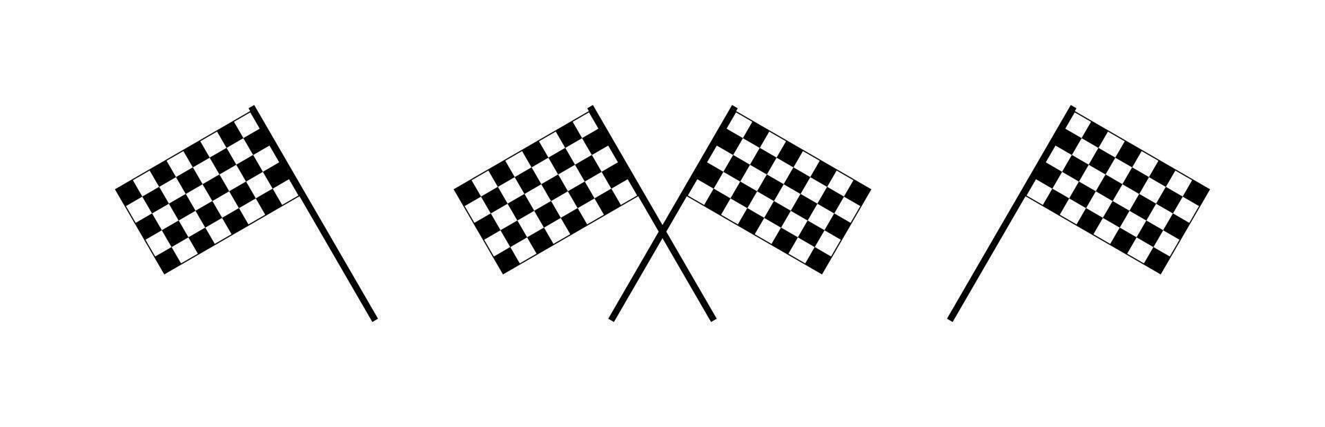 Start, finish flag icon. Race symbol. Sign f1 vector. vector