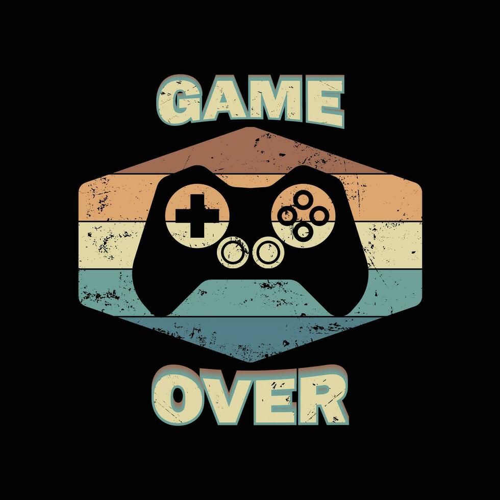 Game Illustration typography for t shirt, poster, logo, sticker, or apparel merchandise. vector