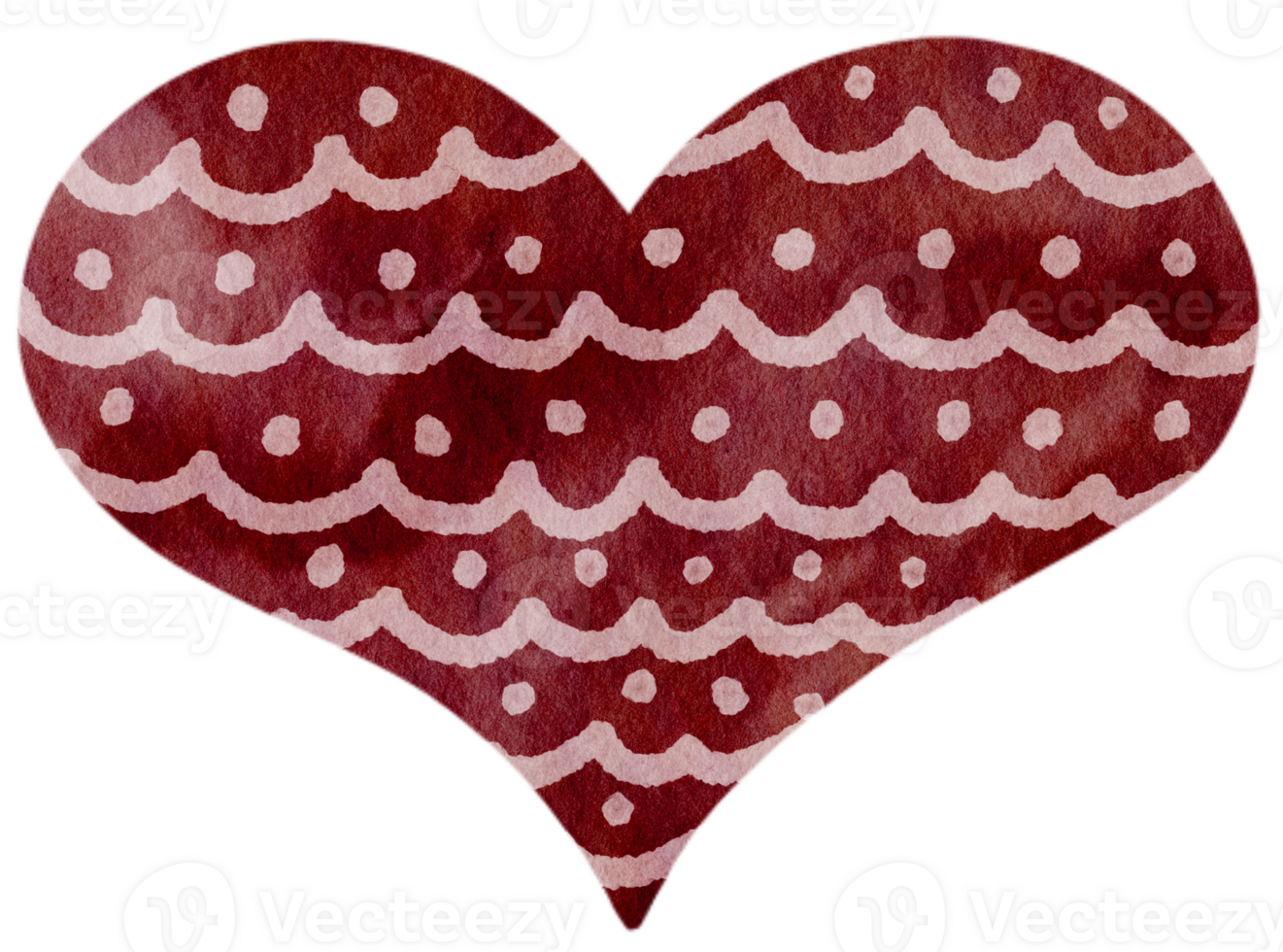 Watercolor Heart. Valentine Heart Hand Painting Style png
