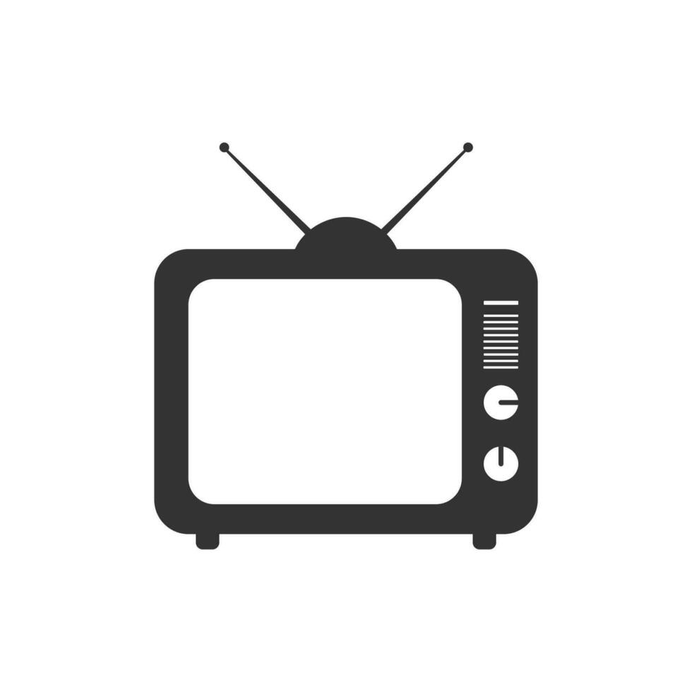 Retro tv icon. Classic television symbol. Sign video chanell vector ...