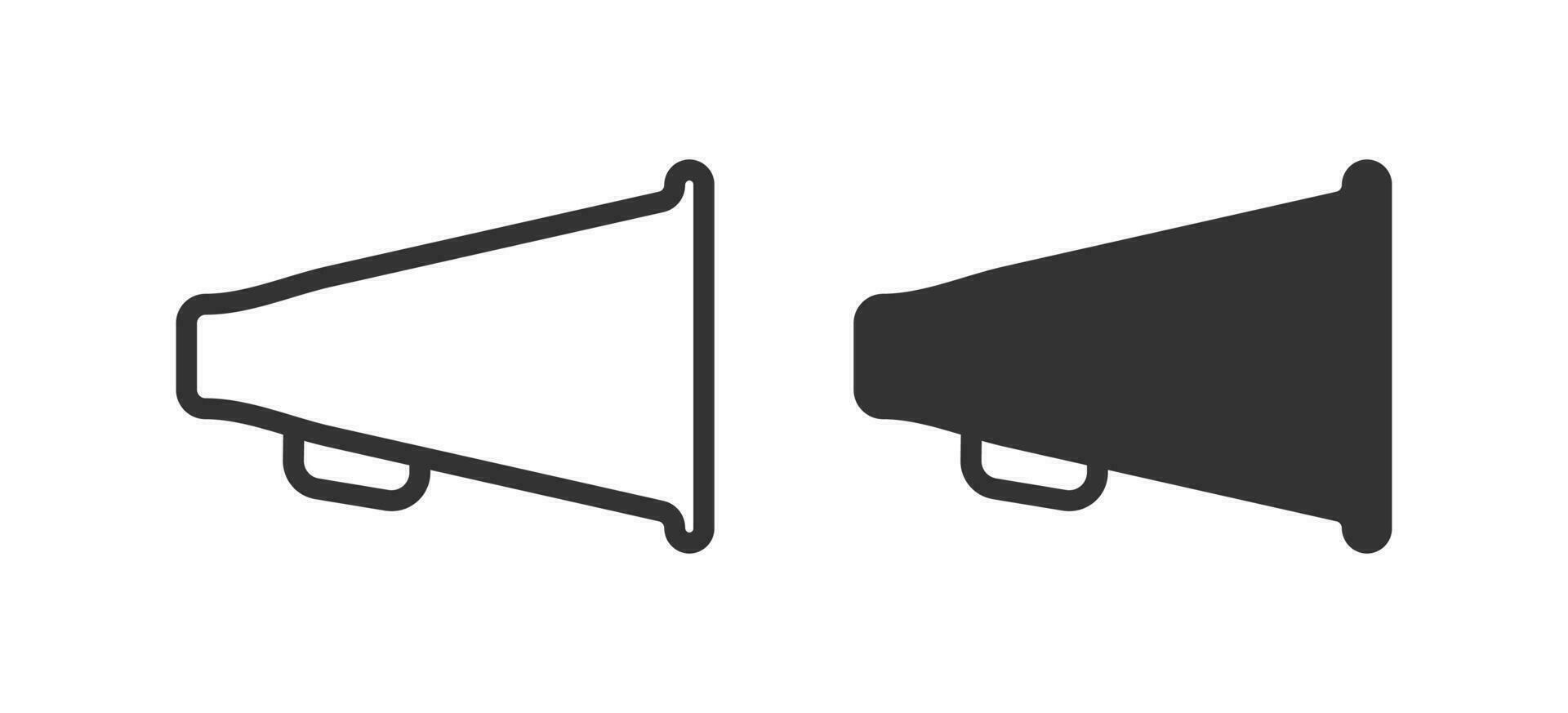 Retro megaphone icon. Speaker symbol. Sign announce vector. vector