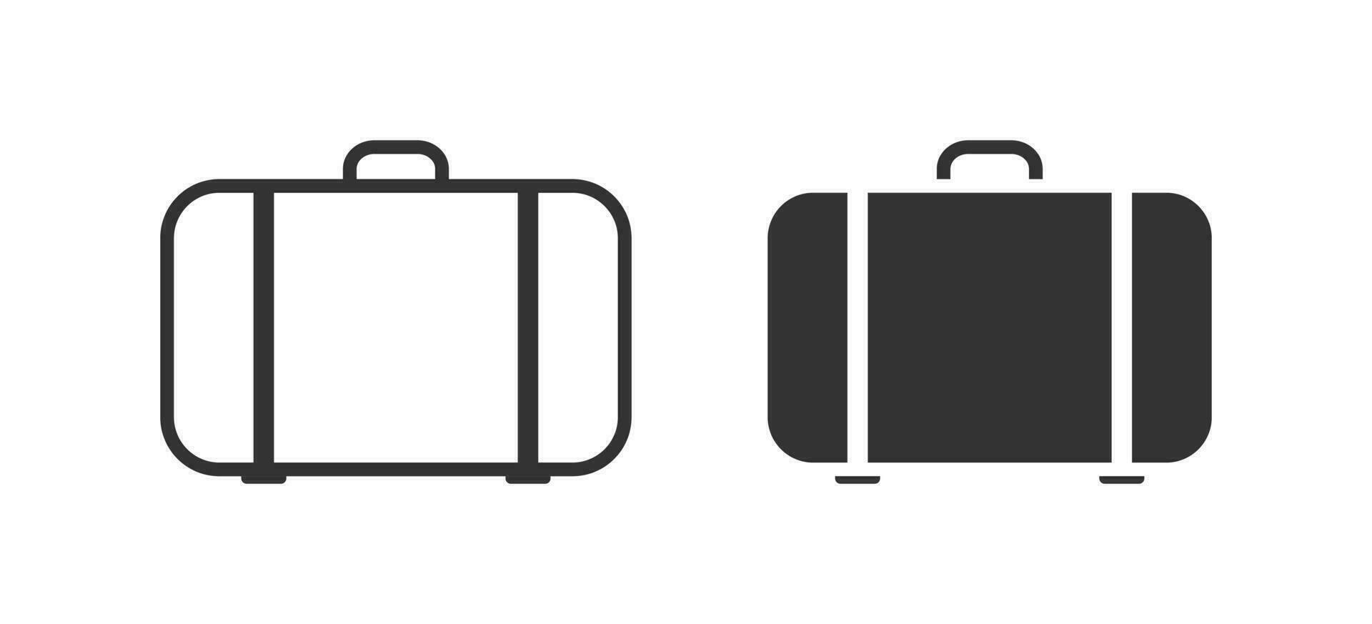 Suitcase icon. Luggage symbol. Sign handbag vector. vector