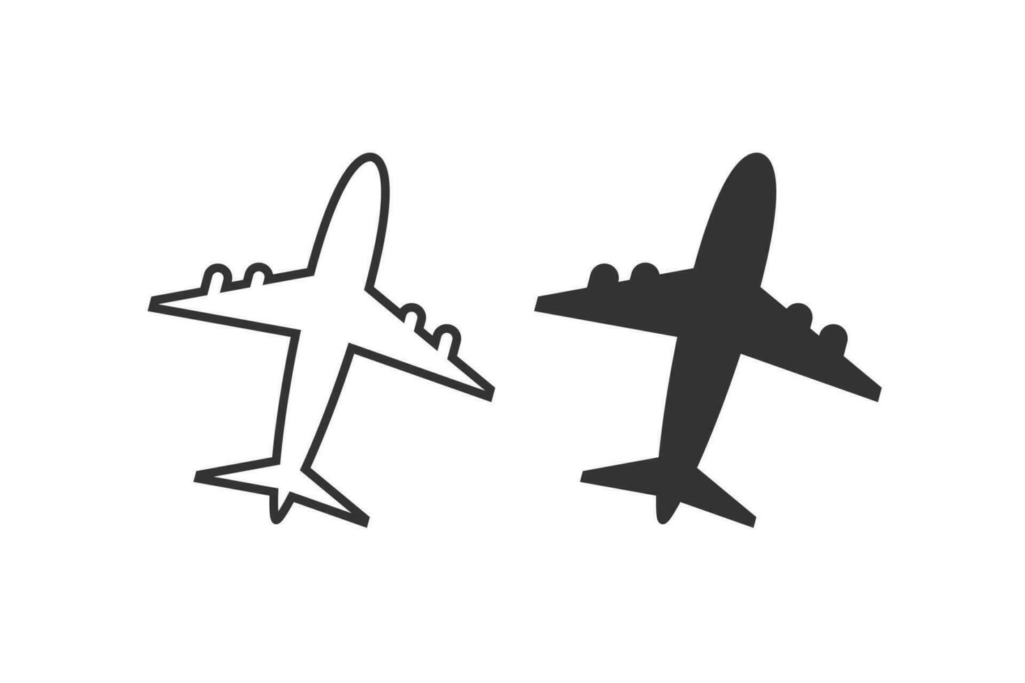 Air plane icon. Aircraft symbol. Sign aeroplane vector. vector