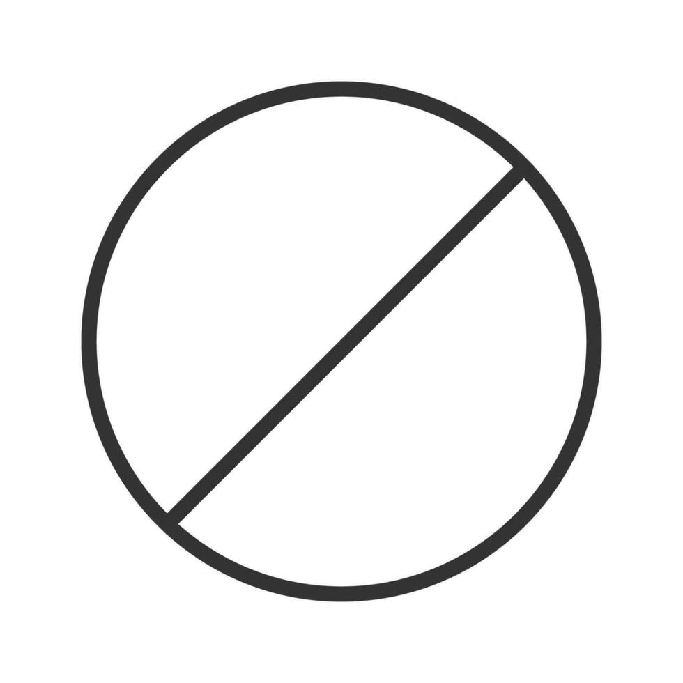 Sign forbidden icon. Stop  symbol. Prohibit enter's vector. vector