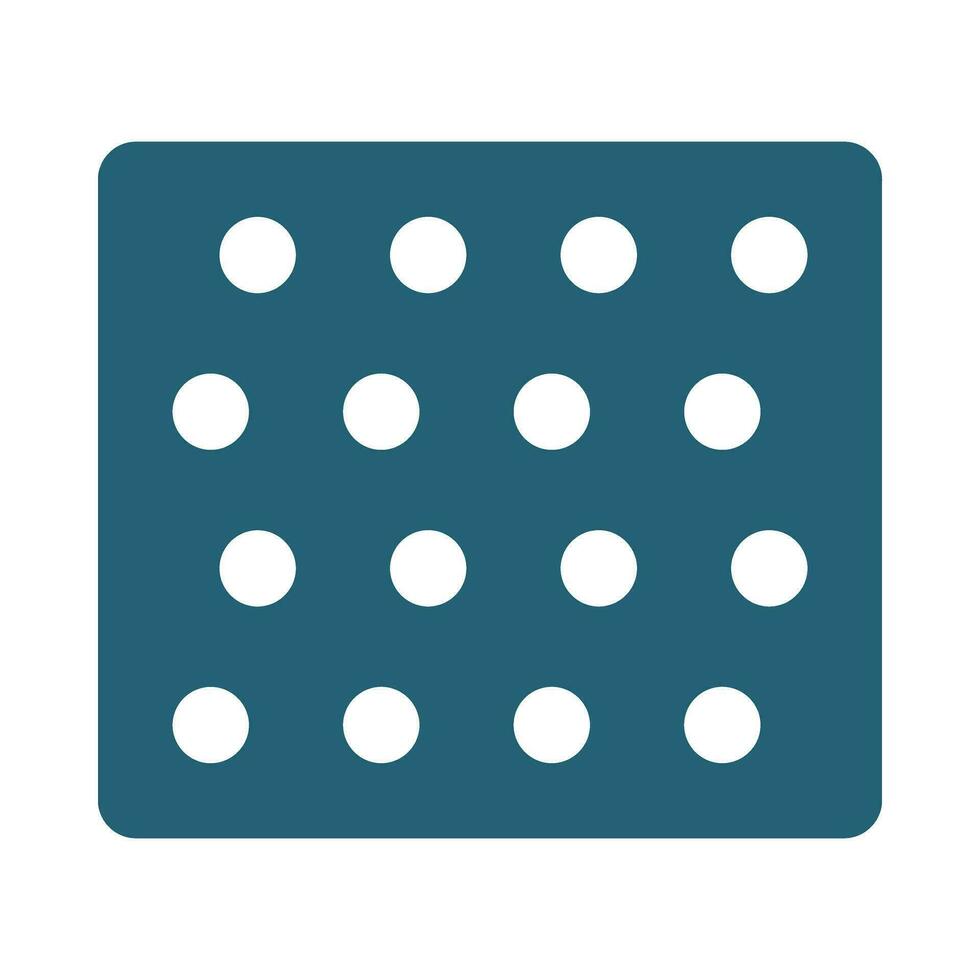 Bubble Wrap Glyph Two Color Icon Design vector