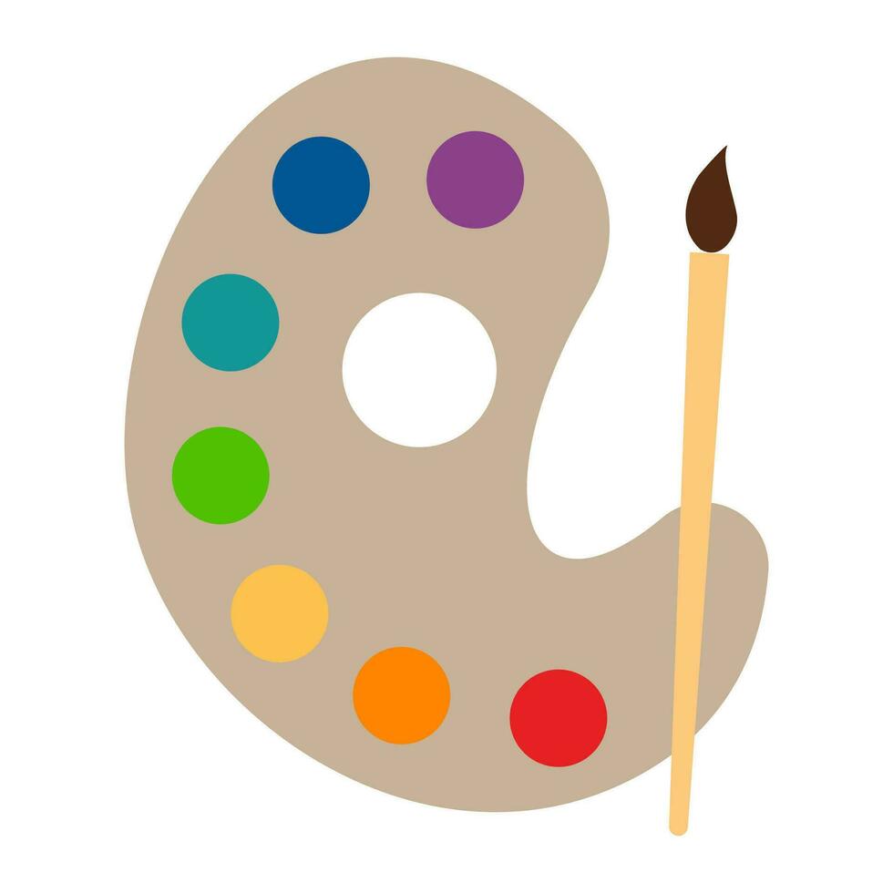 Paint palette icon. Painter tool symbol. Sign hobby vector. vector