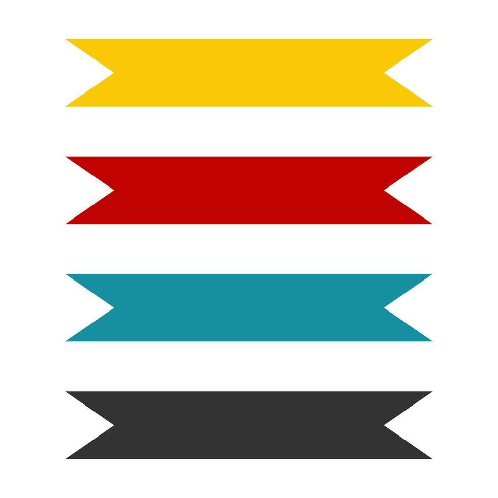 Ribbon banners icon. Label text symbol. Sign sale template vector. vector