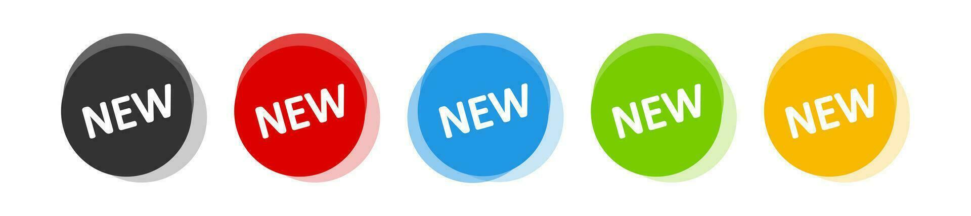 Sticker new icon. Label product symbol. Sign banner vector. vector