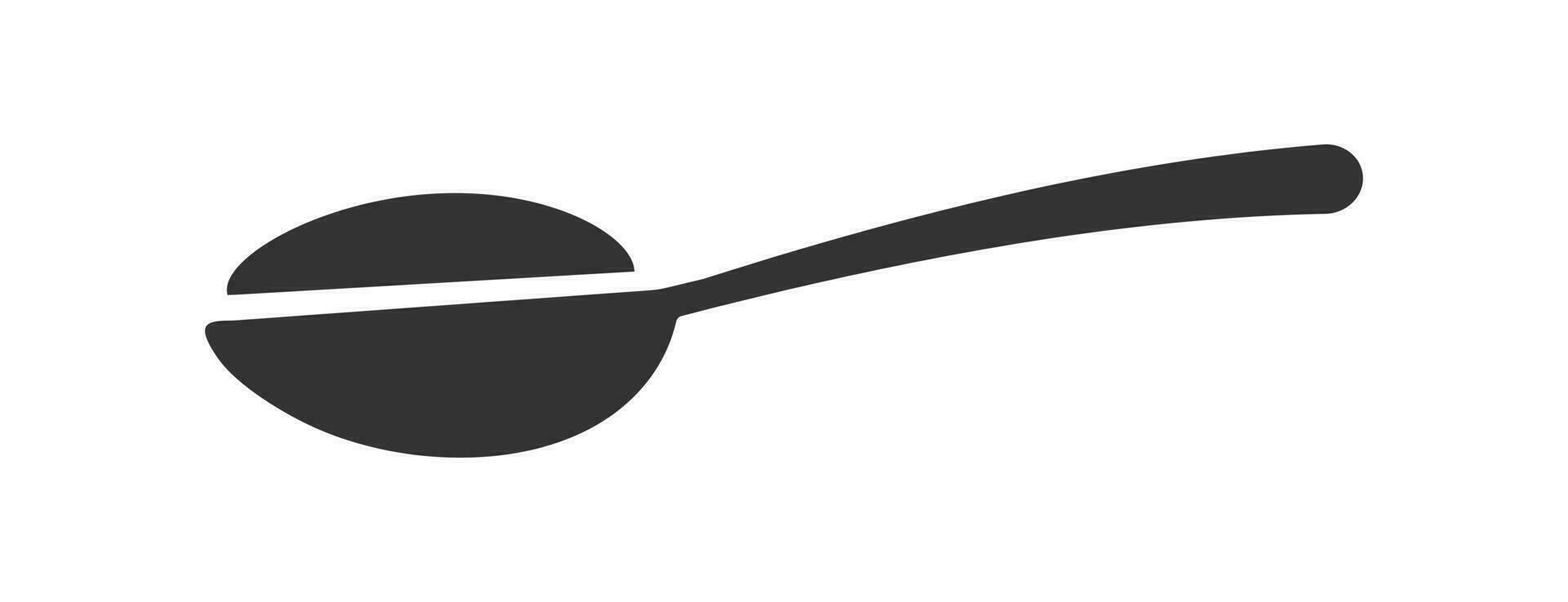 Spoon with sugar icon. Teaspoon symbol. Sign salt vector. vector