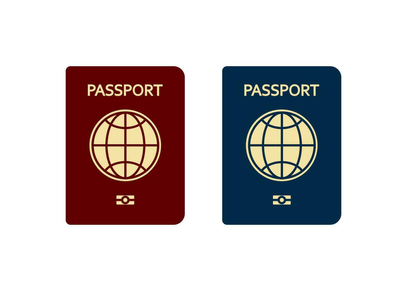 Passport icon. ID card symbol. Sign document vector. vector