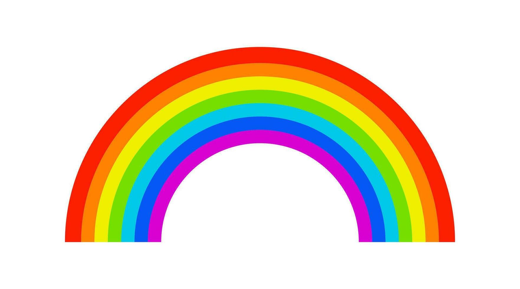 arco iris icono. color arco símbolo. firmar Dioses pacto con Noé vector. vector