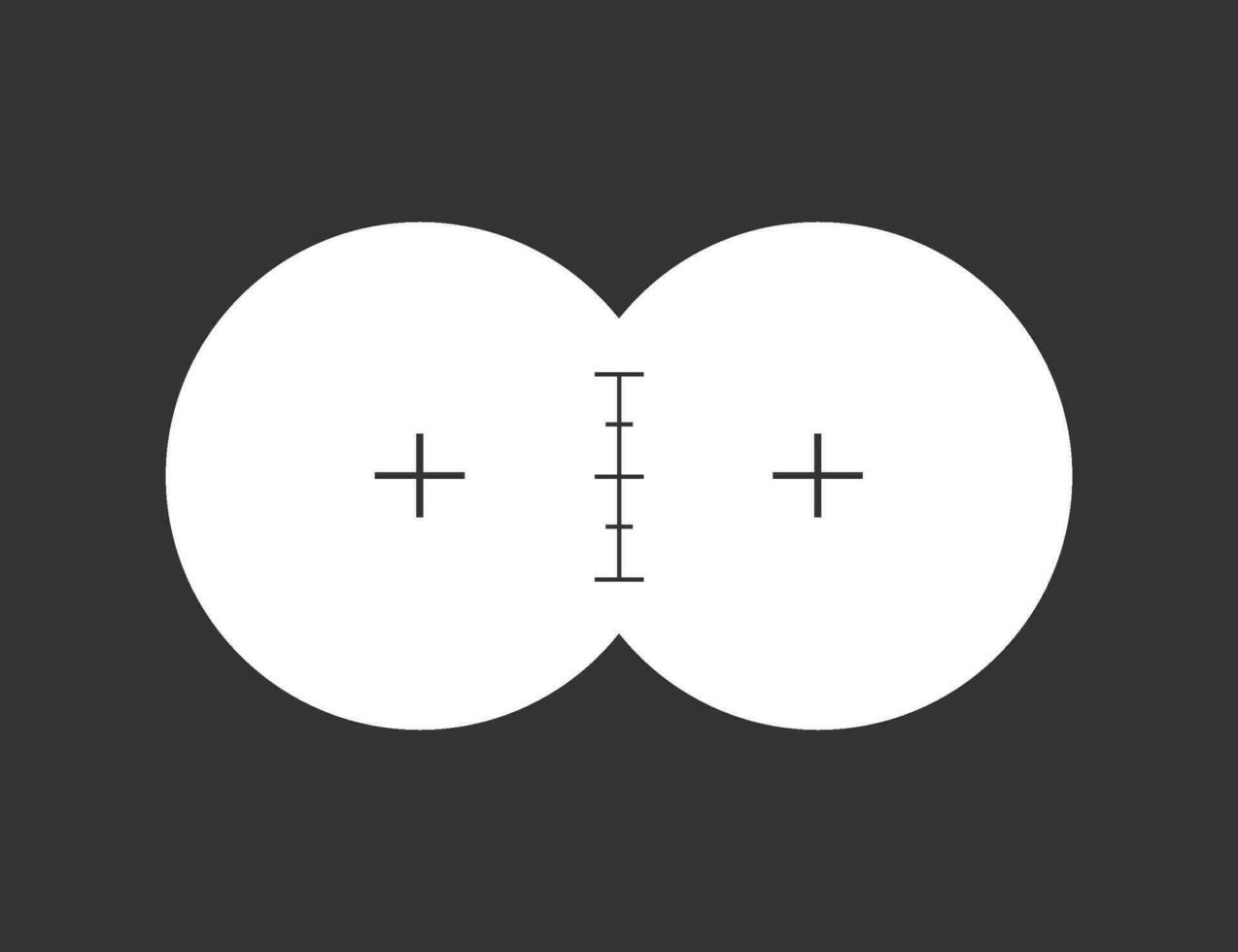 Binoculars view icon. Viewfinder illustration symbol. Sign zoom watch vector. vector