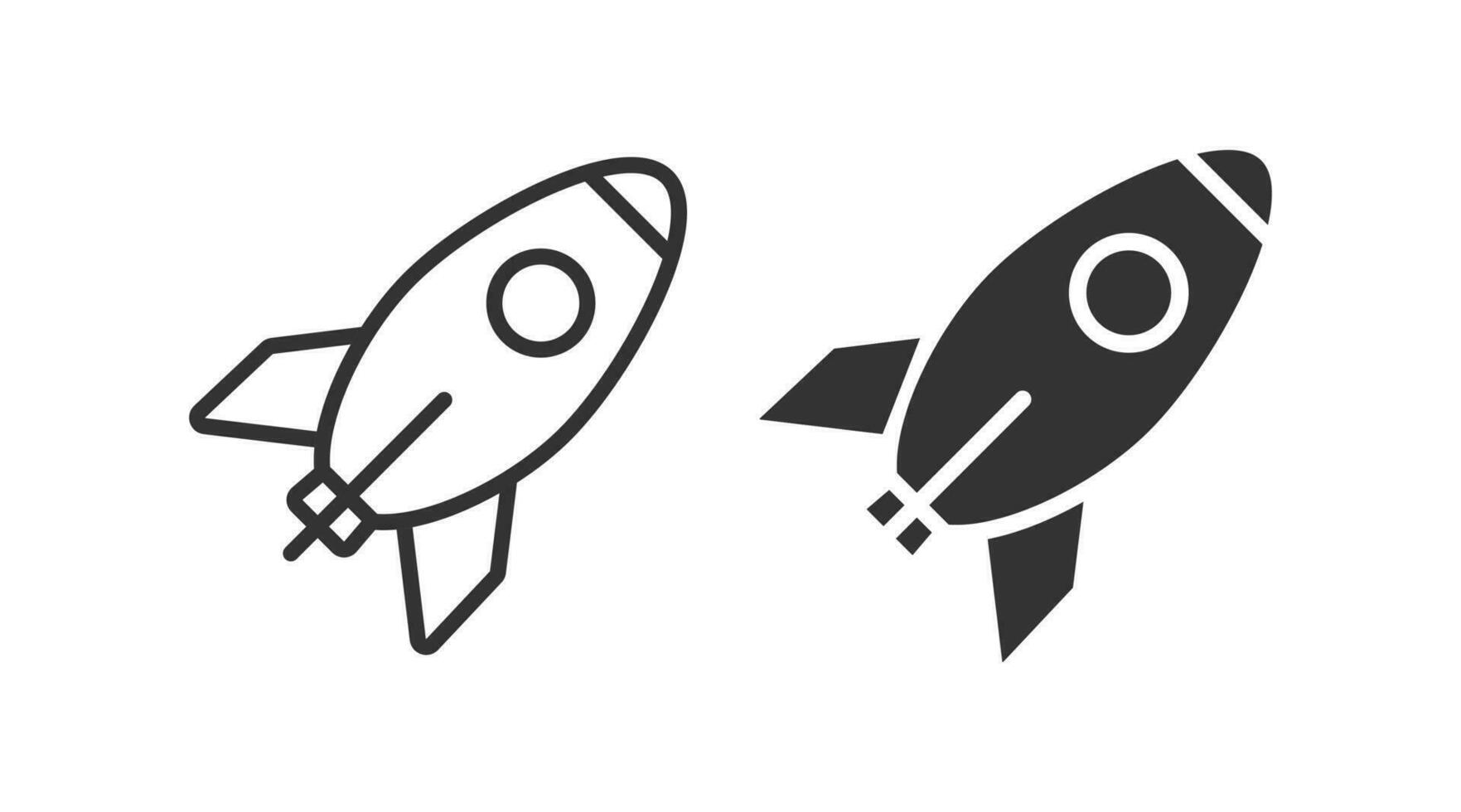 Space rocket icon. Start spaceship symbol. Sign astronomy vector. vector