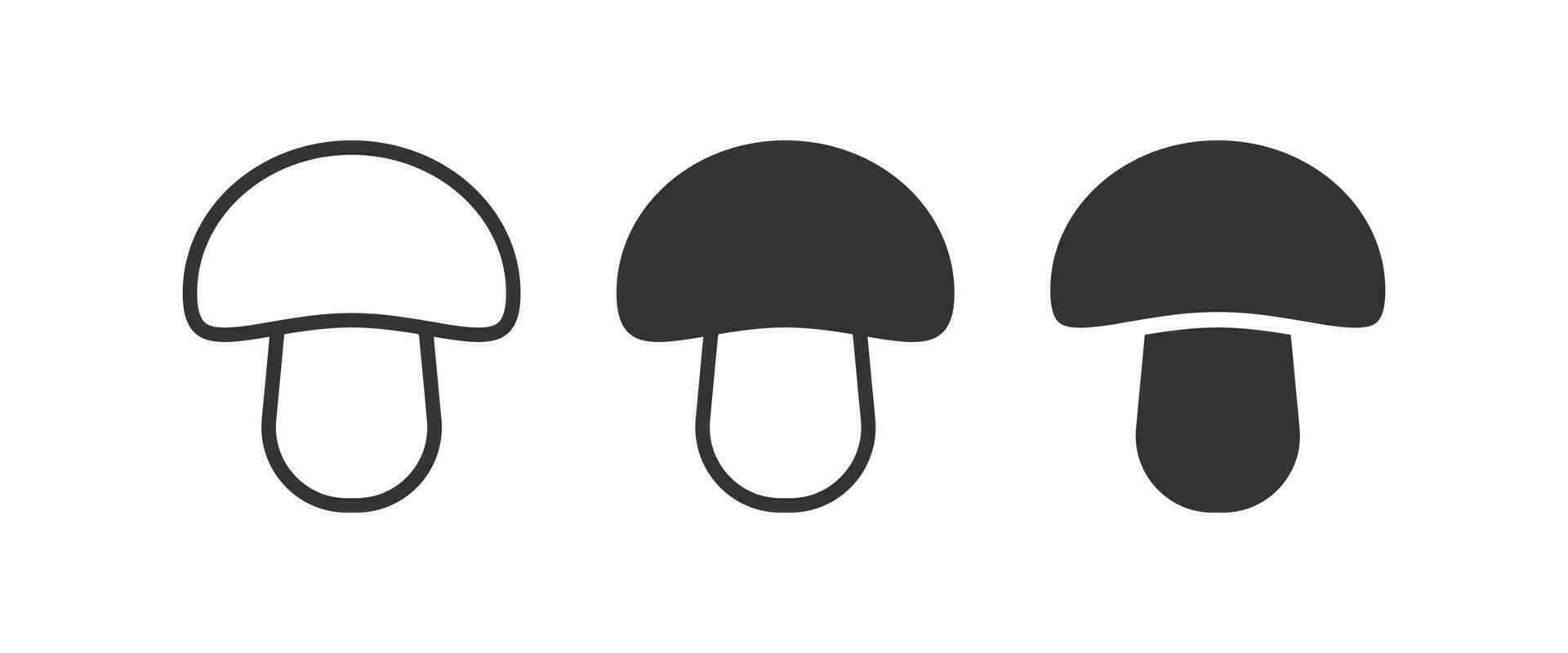 Mushroom icon. Eco food symbol. Sign champignon vector. vector