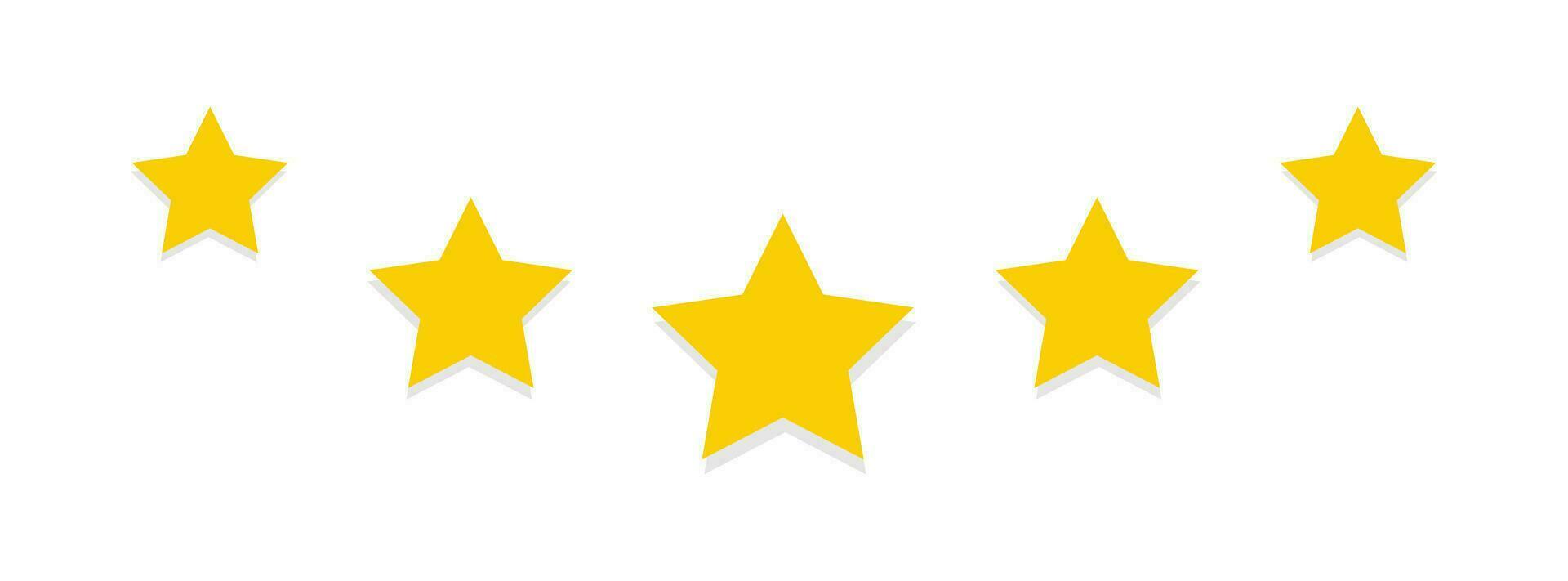 Five stars icon. Customer rating symbol. Sign orden vector. vector