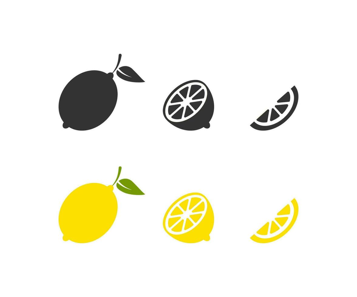Lemon icon. Citrus symbol. Sign fruit vector. vector