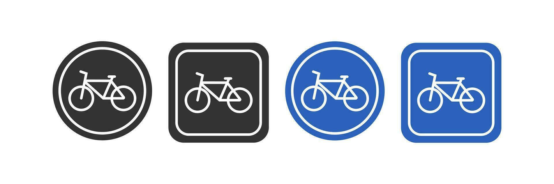 Bike path sign icon. Bicycle symbol. Transport vector. vector