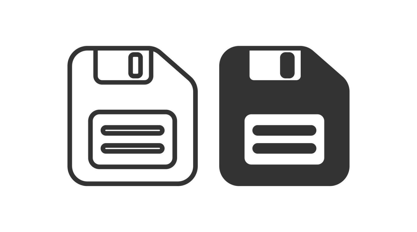 Save icon. Floppy symbol. Sign retro disk vector. vector