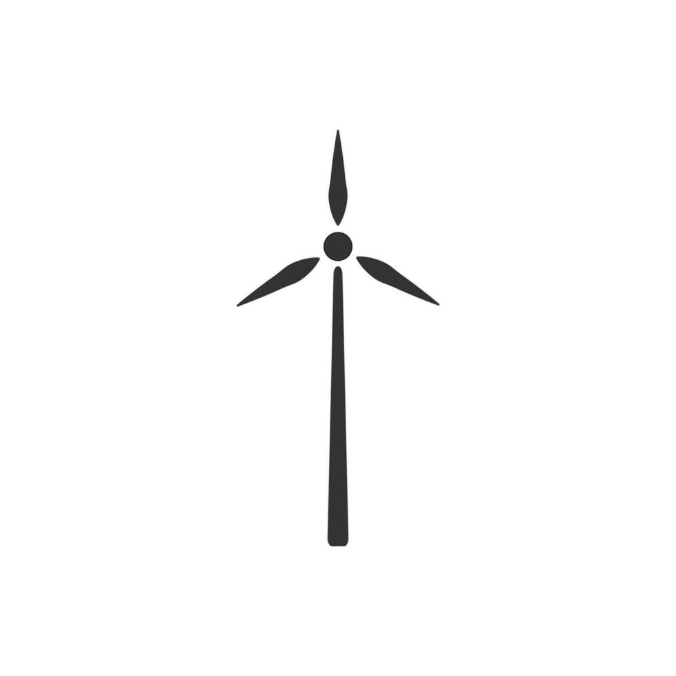 Windmill icon. Wind power symbol. Sign power turbine vector. vector