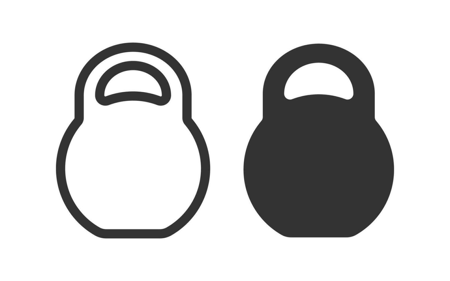 Sports kettlebell icon. Weitgh symbol. Sign gym vector. vector