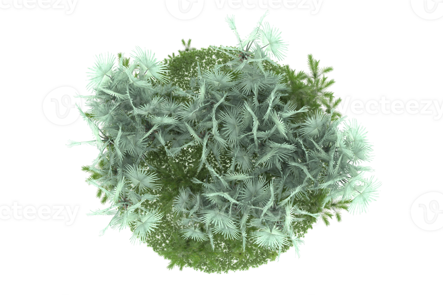 Realistic forest isolated on transparent background. 3d rendering - illustration png