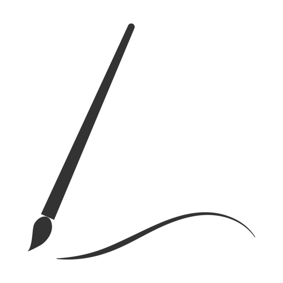 Painting brush icon. Painter tool symbol. Sign hobby vector. vector