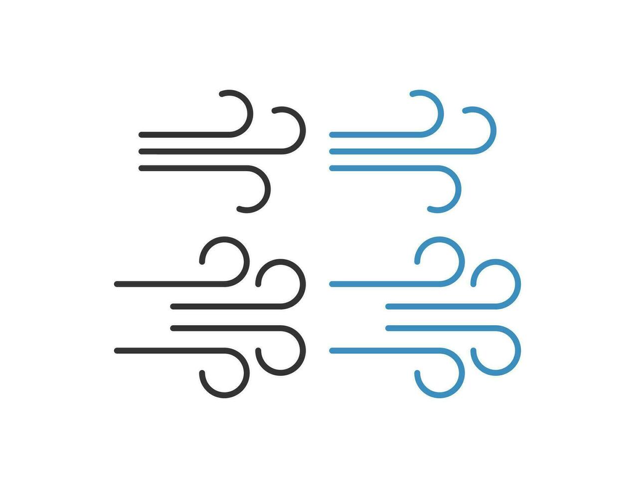 Wind icon. Airflow symbol. Sign air vector. vector