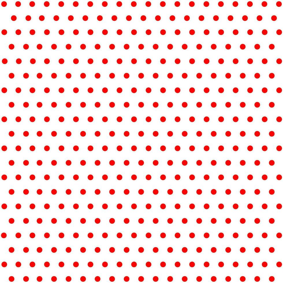 Seamless red dot pattern icon. Polka rhombus background symbol. Wallpaper vector sign.