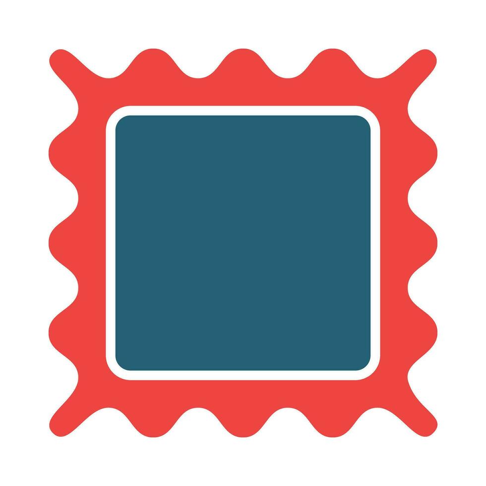 Picture Frame Glyph Two Color Icon Design vector