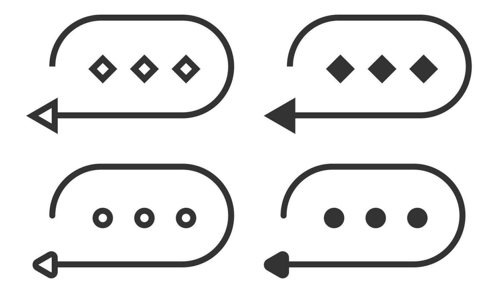 realimentación icono. buble hablar símbolo. firmar charla vector. vector