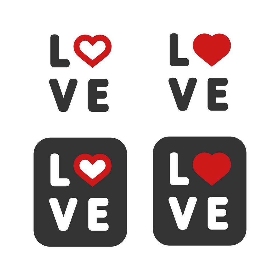 Love icon. Heart and letters valentyne symbol. Sign romance vector. vector