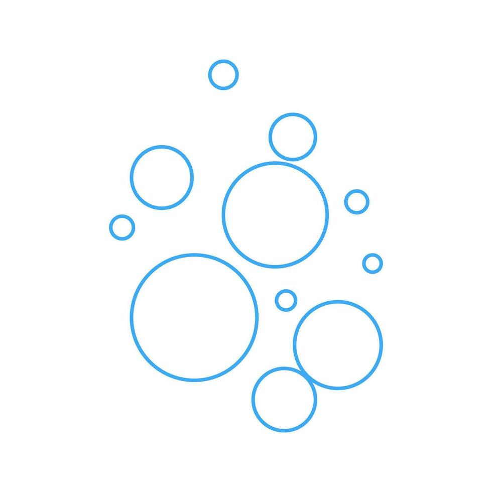 Bubble icon. Illustration of soap balls symbol. Foam vector. vector