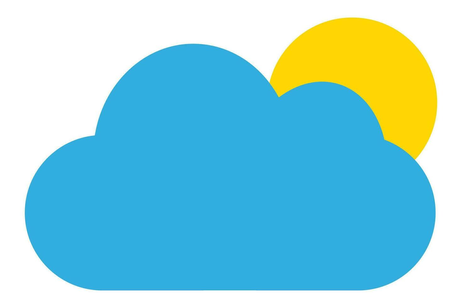 Cloudy sky icon. Forecast weather symbol. Sign overcast vector. vector