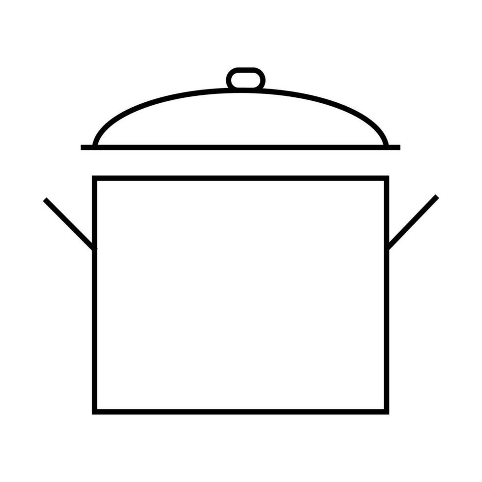 Saucepan icon. Tool for cooking symbol. Sign pot vector. vector