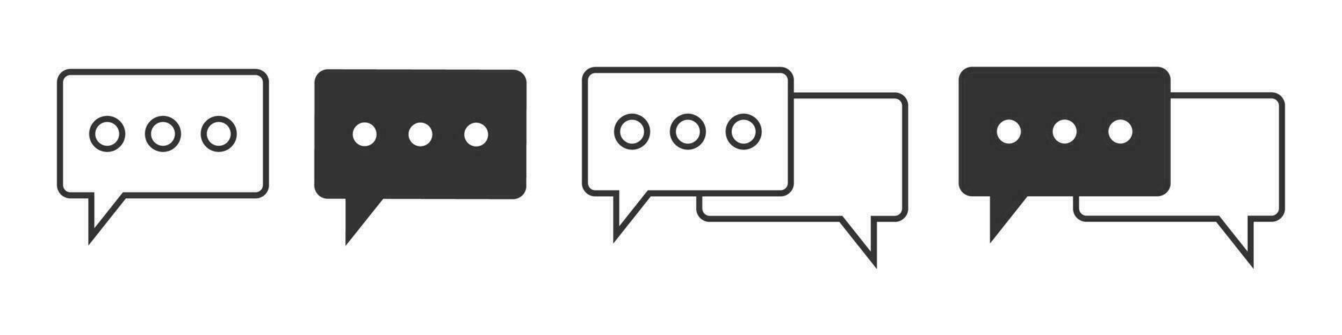 Message online icon. Bubble live chat vector . Web talk symbol.