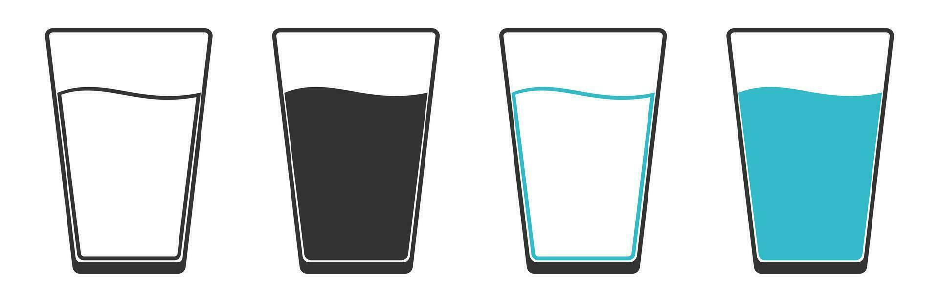 Glass of water icon.  Drink symbol. Sign beverage vector. vector