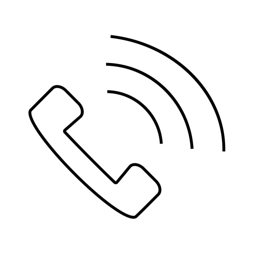 Handset icon. Phone symbol. Sign call vector. vector