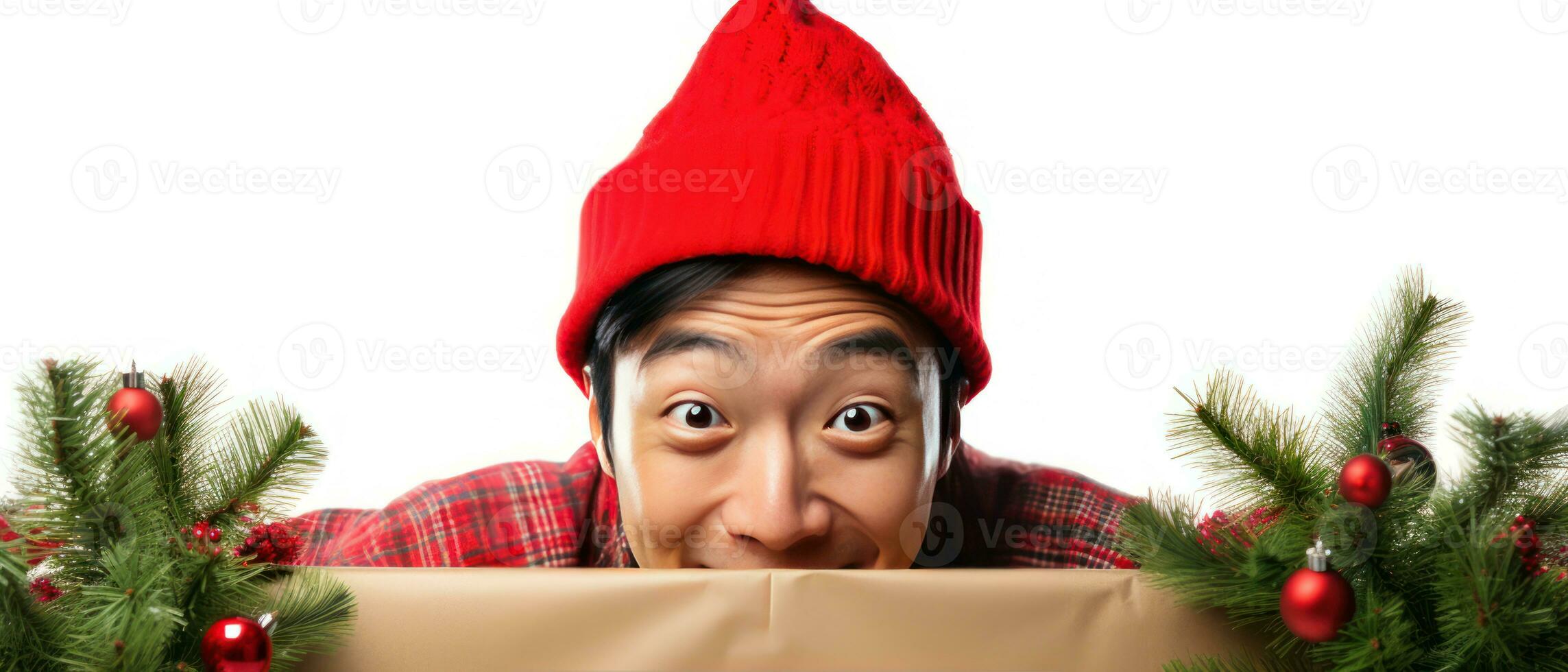 AI generated Warm, inviting image of a boy in a hooded coat. AI generative. photo