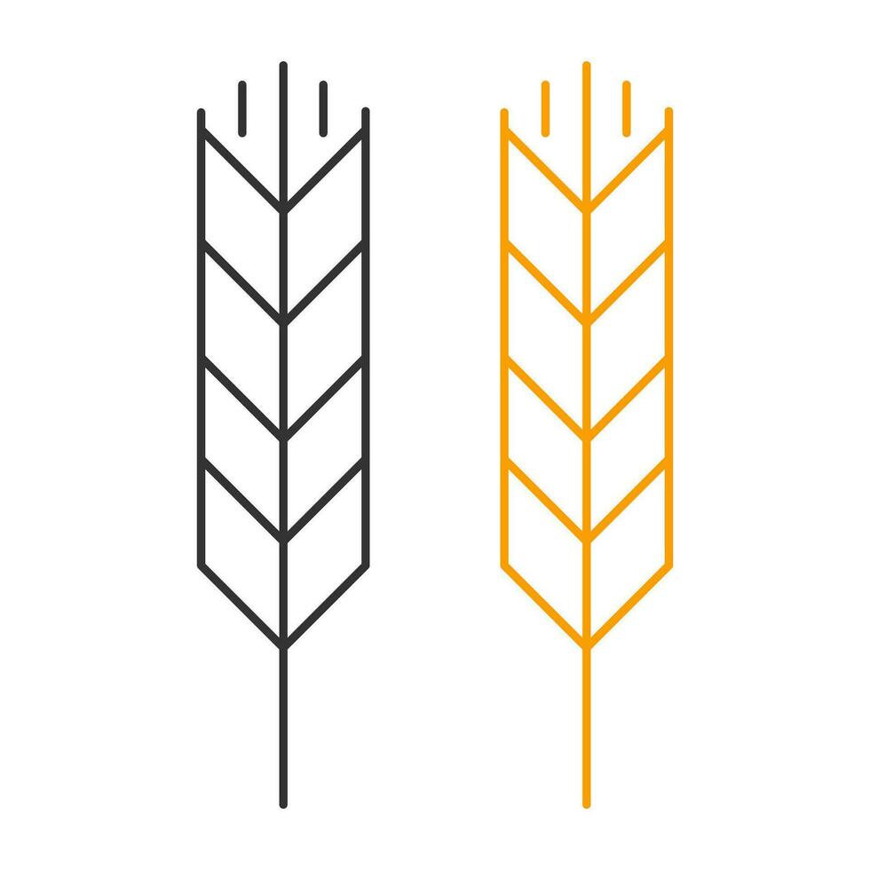 Wheat icon. Grain symbol. Sign cereal vector. vector