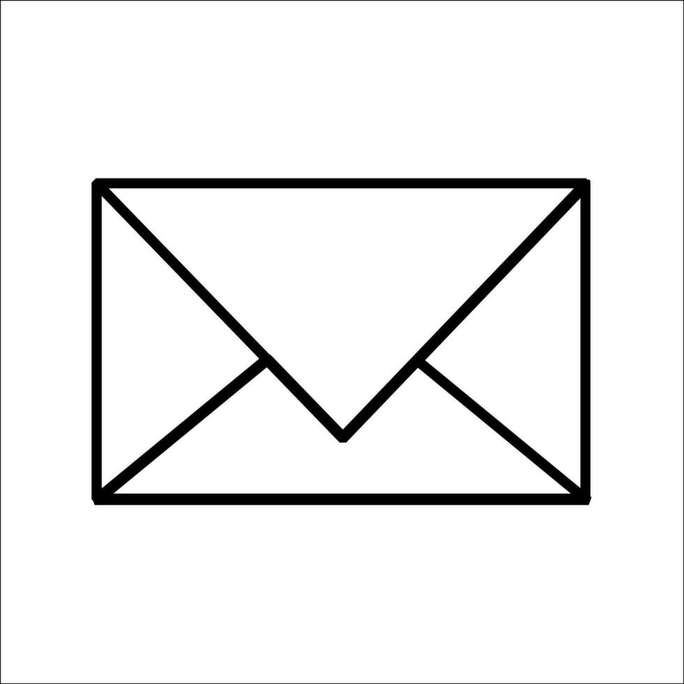 The envelope icon. Email symbol. Sign letter vector. vector