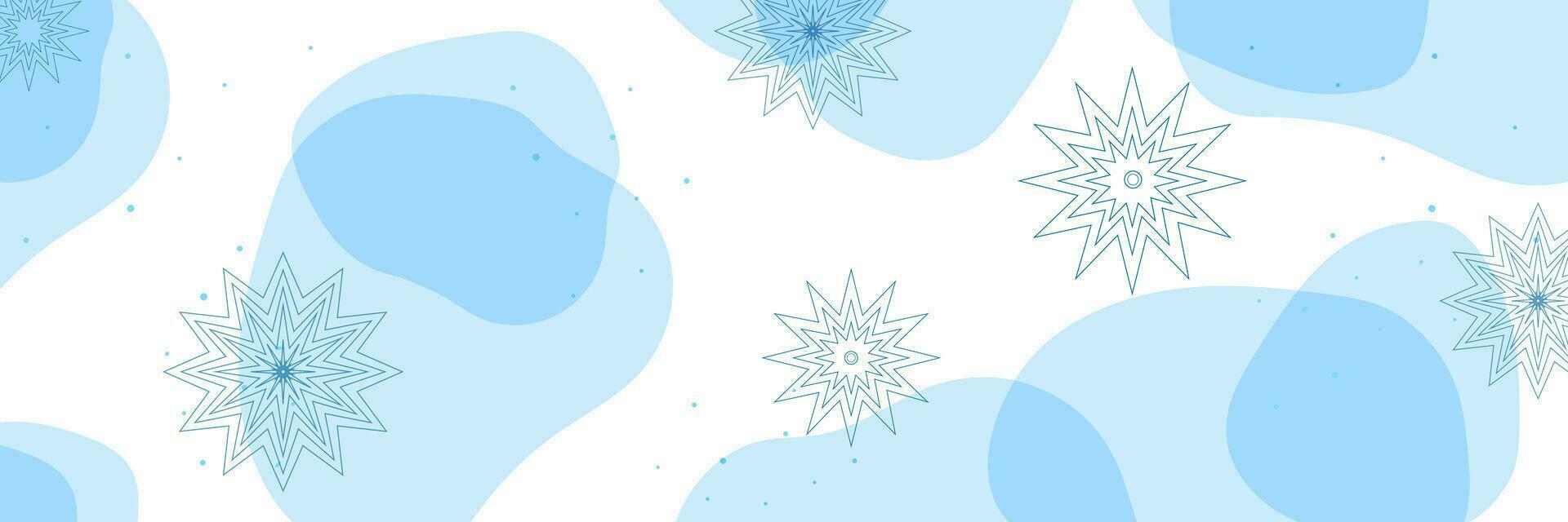 invierno horizontal pancartas vector antecedentes. copos de nieve, puntos, transparente formas Copiar espacio para texto. diseño para sitio web encabezamiento, aterrizaje página, bandera, póster, cubrir, social correo.