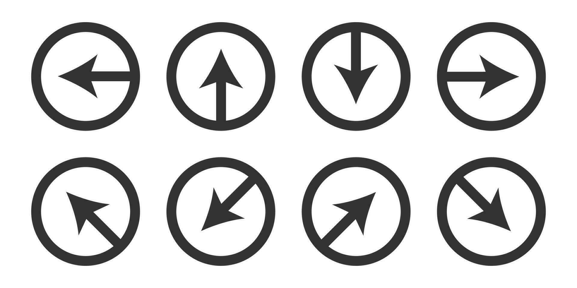 Collection arrows icon. Control navigation symbol. Sign app button vector. vector